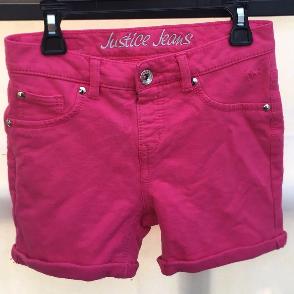2 Marked Listings for $25 ⬇️ Girls Justice Premium Jeans Stretch Cuffed Shorts